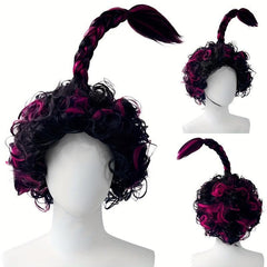 Short Curly Pigtail Wig for Halloween Cosplay