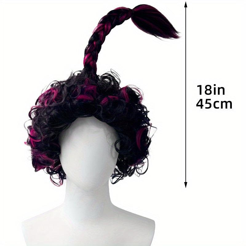 Short Curly Pigtail Wig for Halloween Cosplay