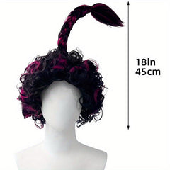 Short Curly Pigtail Wig for Halloween Cosplay
