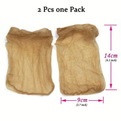 2 pcs Transparent HD Wig Caps for Women Invisible Stocking Caps