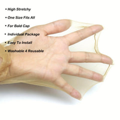 2 pcs Transparent HD Wig Caps for Women Invisible Stocking Caps