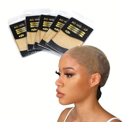 2 pcs Transparent HD Wig Caps for Women Invisible Stocking Caps