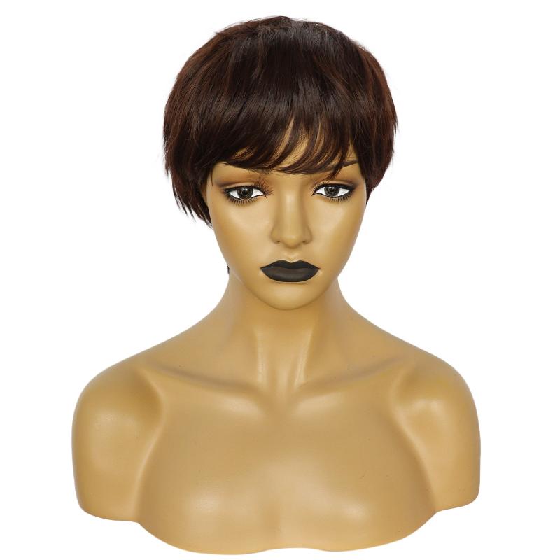 25 4 Cm Short Pixie Cut Wigs Synthetic Hair Replacement Wig for Women