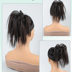 Straight Claw Hair Buns Updo Chignon Synthetic Clip In Hair Extensions