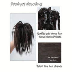 Straight Claw Hair Buns Updo Chignon Synthetic Clip In Hair Extensions