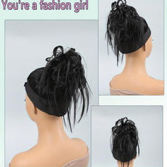 Straight Claw Hair Buns Updo Chignon Synthetic Clip In Hair Extensions