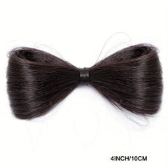 10 16 Cm Bow Claw Hair Bun Updo Hairpiece Natural Brown