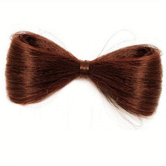 10 16 Cm Bow Claw Hair Bun Updo Hairpiece Natural Brown