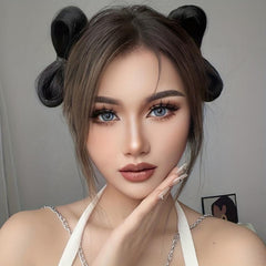 10 16 Cm Bow Claw Hair Bun Updo Hairpiece Natural Brown