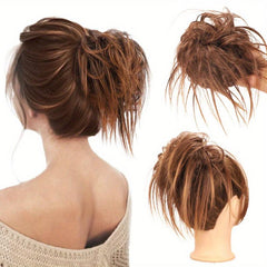 Curly Hair Bun Extensions Rubber Band Scrunchie Chignon Tail