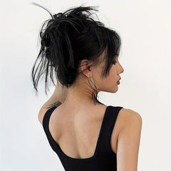 Curly Hair Bun Extensions Rubber Band Scrunchie Chignon Tail