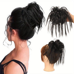 Curly Hair Bun Extensions Rubber Band Scrunchie Chignon Tail