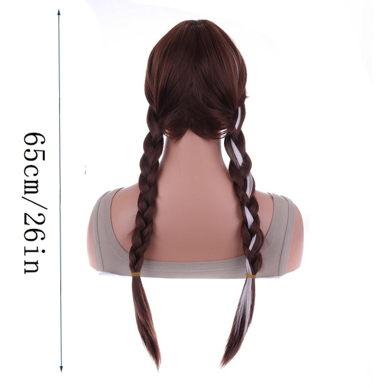 Long Curly Double Ponytail Synthetic Wig For Cosplay