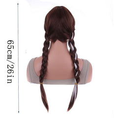 Long Curly Double Ponytail Synthetic Wig For Cosplay