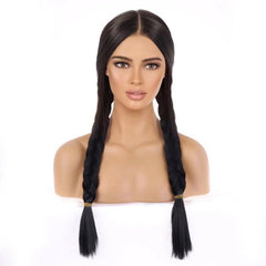 Long Curly Double Ponytail Synthetic Wig For Cosplay