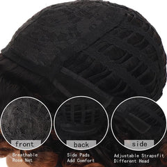 Anime Cosplay Wig Long Straight Hair Dual Fashion for Halloween