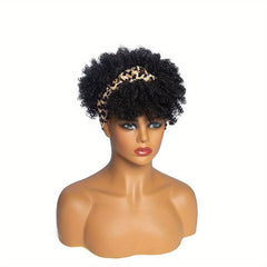 Afro Kinky Curly Headband Wig for Women Natural Look