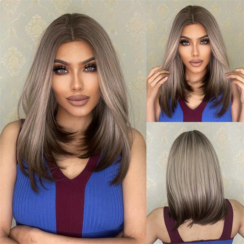 Synthetic Straight Hair Wigs Long Natural Soft Hair Wigs for Women
