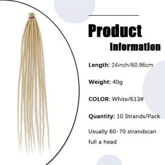 60 96 Cm Thin Long Dreads Crochet Hair Reggae Hair Soft Dreadlocks Extensions