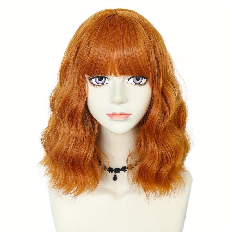 35 56 Cm Short Curly Wavy Bob Wigs Synthetic Shoulder Length Curly Hair Wigs