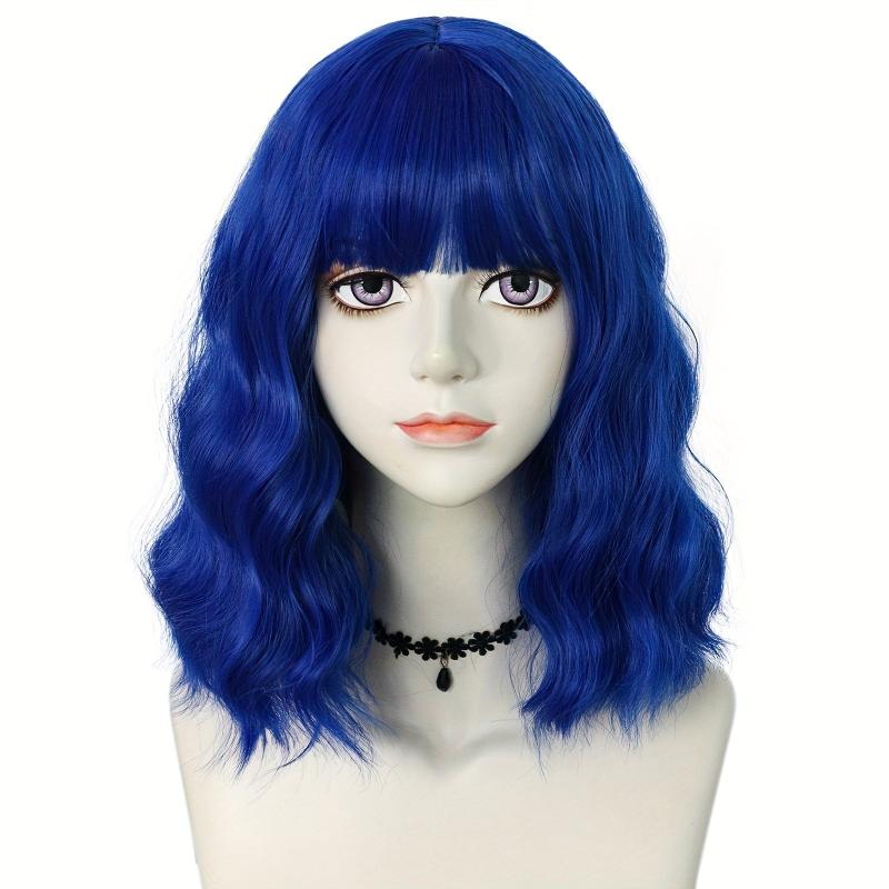 35 56 Cm Short Curly Wavy Bob Wigs Synthetic Shoulder Length Curly Hair Wigs