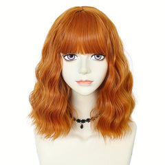 35 56 Cm Short Curly Wavy Bob Wigs Synthetic Shoulder Length Curly Hair Wigs