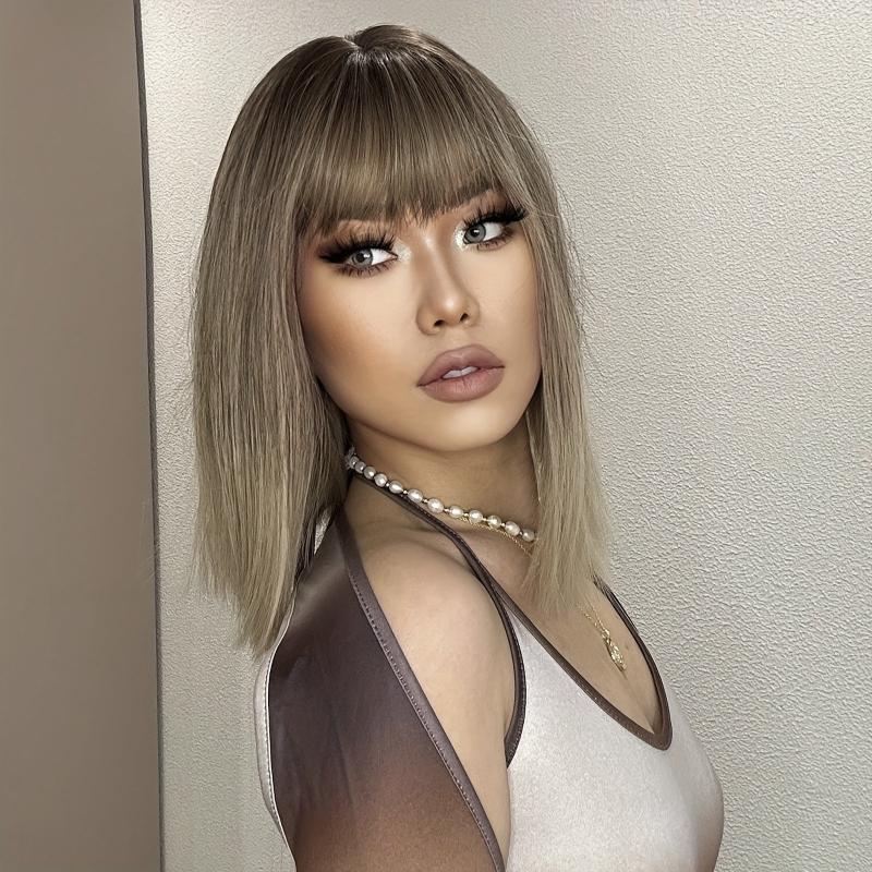 Long Brown Blonde Ombre Wig 35-56 cm Synthetic LC6218