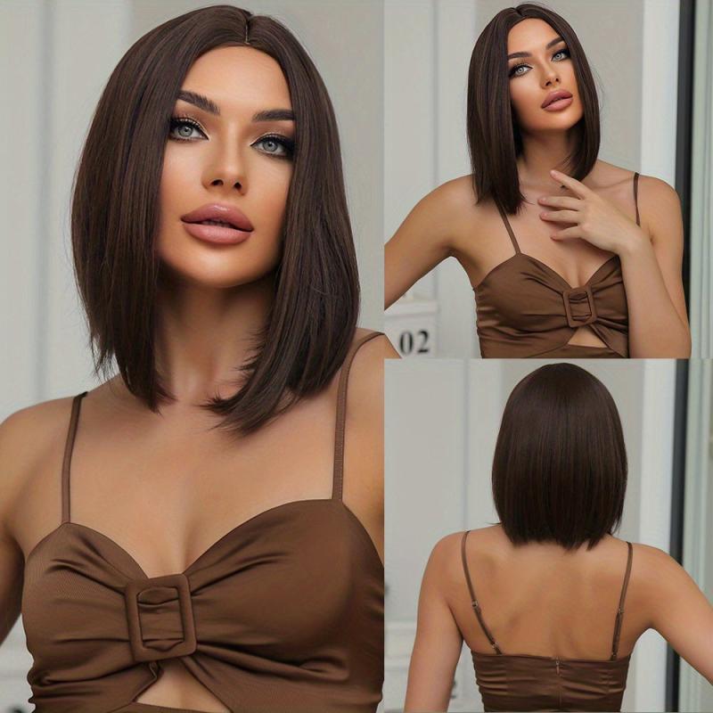 30 48 Cm Short Straight Brownish Wigs Women's Wigs WL1016