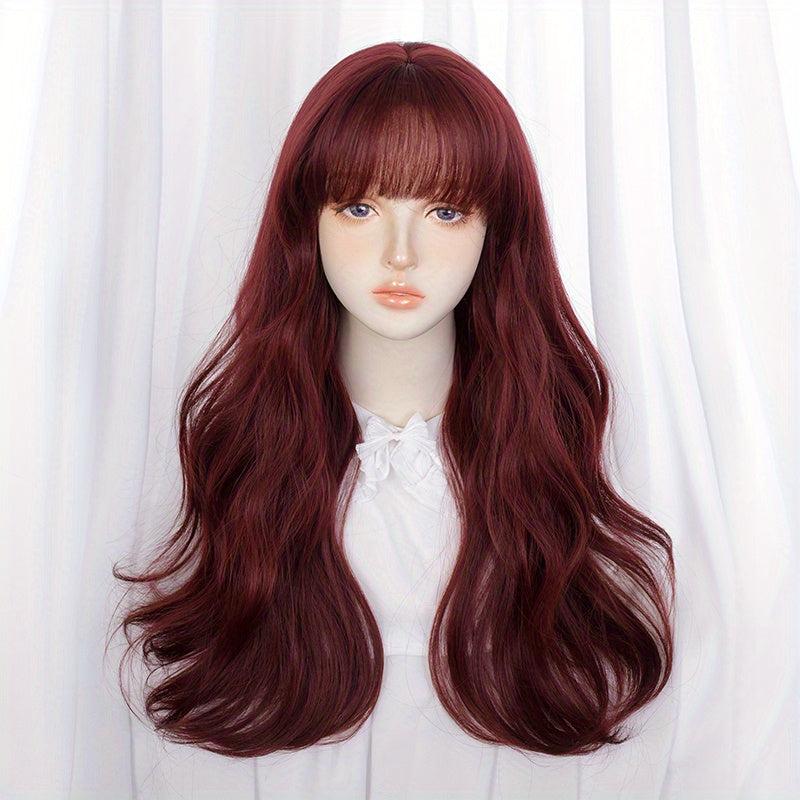 Long Wavy Hair Wigs With Bangs Lolita Wigs