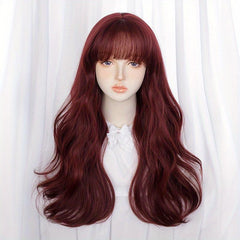 Long Wavy Hair Wigs With Bangs Lolita Wigs