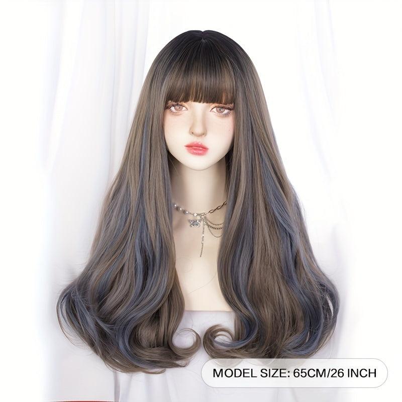Long Wavy Hair Wigs With Bangs Lolita Wigs