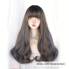 Long Wavy Hair Wigs With Bangs Lolita Wigs