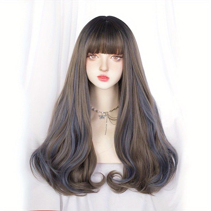 Long Wavy Hair Wigs With Bangs Lolita Wigs
