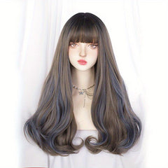 Long Wavy Hair Wigs With Bangs Lolita Wigs