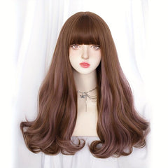 Long Wavy Hair Wigs With Bangs Lolita Wigs