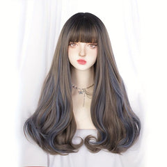 Long Wavy Hair Wigs With Bangs Lolita Wigs