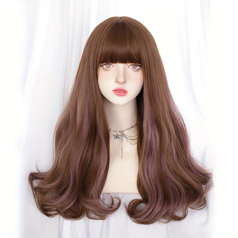 Long Wavy Hair Wigs With Bangs Lolita Wigs