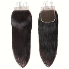 Straight Human Hair Lace Closure Unprocessed Hair Extension 25.4 cm