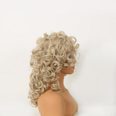 40 64 Cm Middle Long Loose Curly Synthetic Wigs For Women Natural Looking