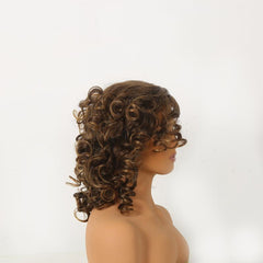 40 64 Cm Middle Long Loose Curly Synthetic Wigs For Women Natural Looking