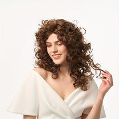40 64 Cm Middle Long Loose Curly Synthetic Wigs For Women Natural Looking