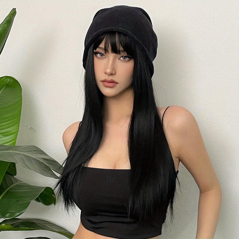 60 96 Cm Blonde Straight Wigs With Bangs For Party Cosplay