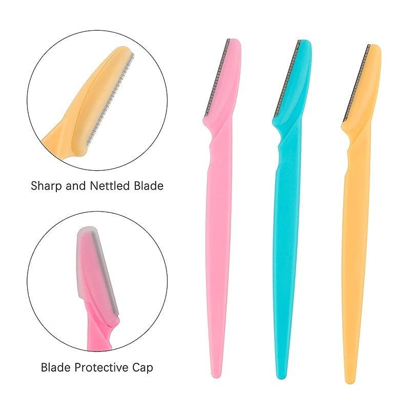 3pcs Eyebrow Razor & Dermaplaning Tool for Women & Men