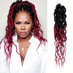 16 Inch Goddess Locs Crochet Hair Soft Locs Pre Looped Crochet Braids Curly Ends