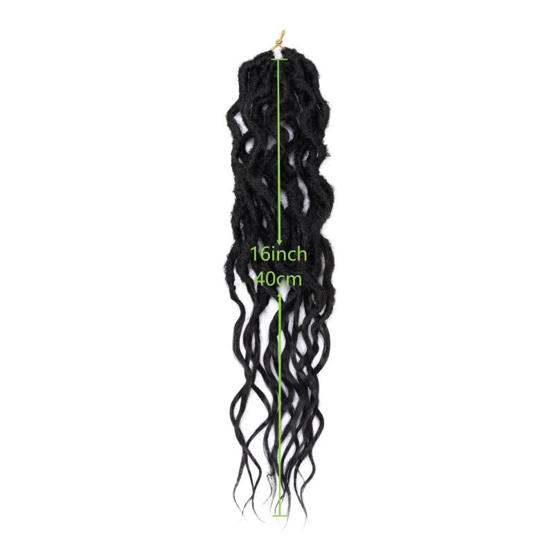 16 Inch Goddess Locs Crochet Hair Soft Locs Pre Looped Crochet Braids Curly Ends