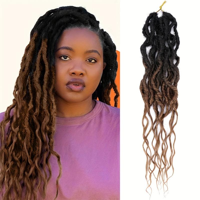 16 Inch Goddess Locs Crochet Hair Soft Locs Pre Looped Crochet Braids Curly Ends