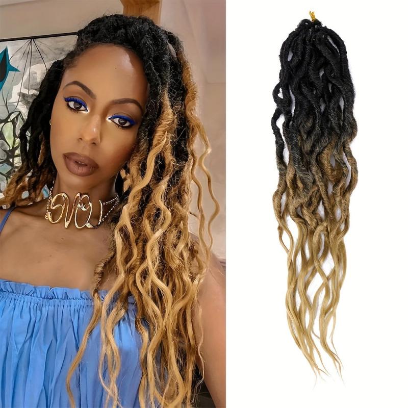 16 Inch Goddess Locs Crochet Hair Soft Locs Pre Looped Crochet Braids Curly Ends