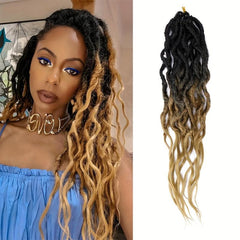 16 Inch Goddess Locs Crochet Hair Soft Locs Pre Looped Crochet Braids Curly Ends