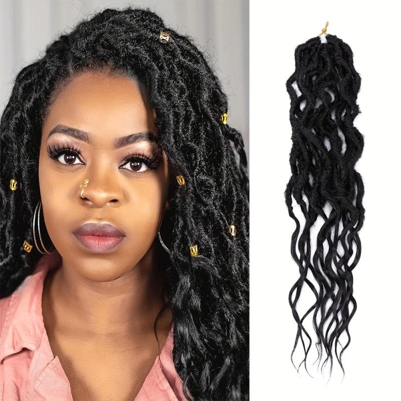 16 Inch Goddess Locs Crochet Hair Soft Locs Pre Looped Crochet Braids Curly Ends