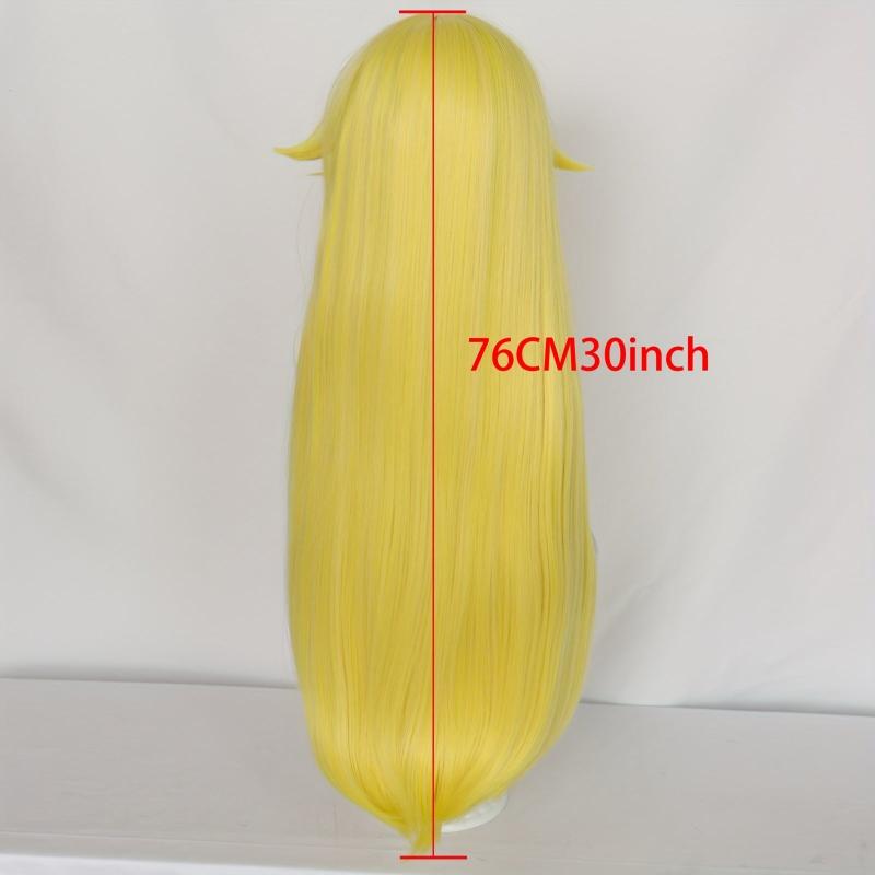 Long Straight Synthetic Wig With Bangs Heat Resistant &1pc Wig Cap
